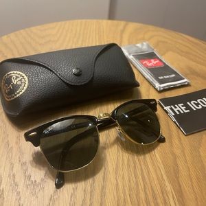 Ray-Ban Polarized Classic Clubmasters, 51mm